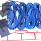 17ABUB-blue 1-inch adjustable web boundary, sand plates, storage winder