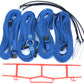 17ABUG-blue 1-inch adjustable web boundary, grass pegs, storage winder