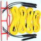 17AYS-yellow 1-inch adjustable web boundary, sand pegs, storage winder