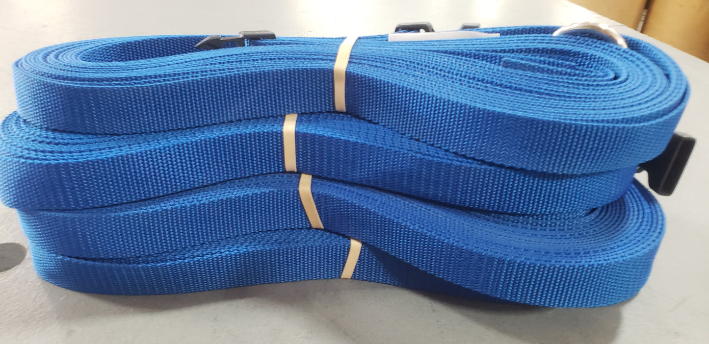 CLEARANCE ITEM #31 M817AS-Blue, 1" heavyweight webbing boundary line, Adjustable, 26.3 x 52.6-ft (8-Meter).