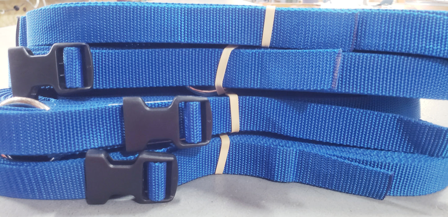 CLEARANCE ITEM #31 M817AS-Blue, 1" heavyweight webbing boundary line, Adjustable, 26.3 x 52.6-ft (8-Meter).