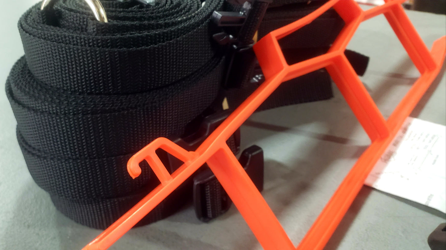 CLEARANCE ITEM #36 M817AS-Black, 1" heavyweight webbing boundary line, Adjustable, 26.3 x 52.6-ft (8-Meter).
