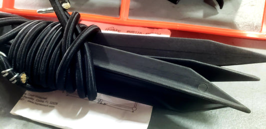 CLEARANCE ITEM #36 M817AS-Black, 1" heavyweight webbing boundary line, Adjustable, 26.3 x 52.6-ft (8-Meter).