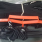 CLEARANCE ITEM #44: 17AS-Black 30'x60' Volleyball Boundary Adjustable 1" Webbing, Sand Pegs