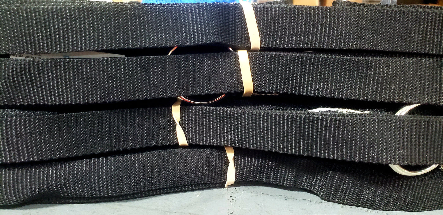 CLEARANCE ITEM #47: 17AS-Black 30'x60' Volleyball Boundary Adjustable 1" Webbing, Sand Pegs