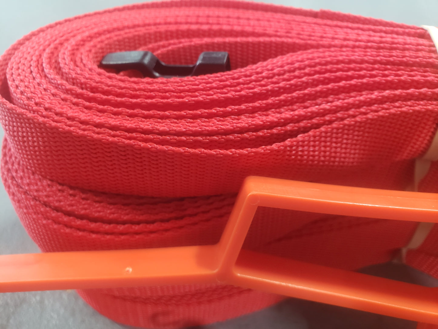 CLEARANCE ITEM #57 M817AS-Red, 1" heavyweight webbing boundary line, Adjustable, 26.3 x 52.6-ft (8-Meter).