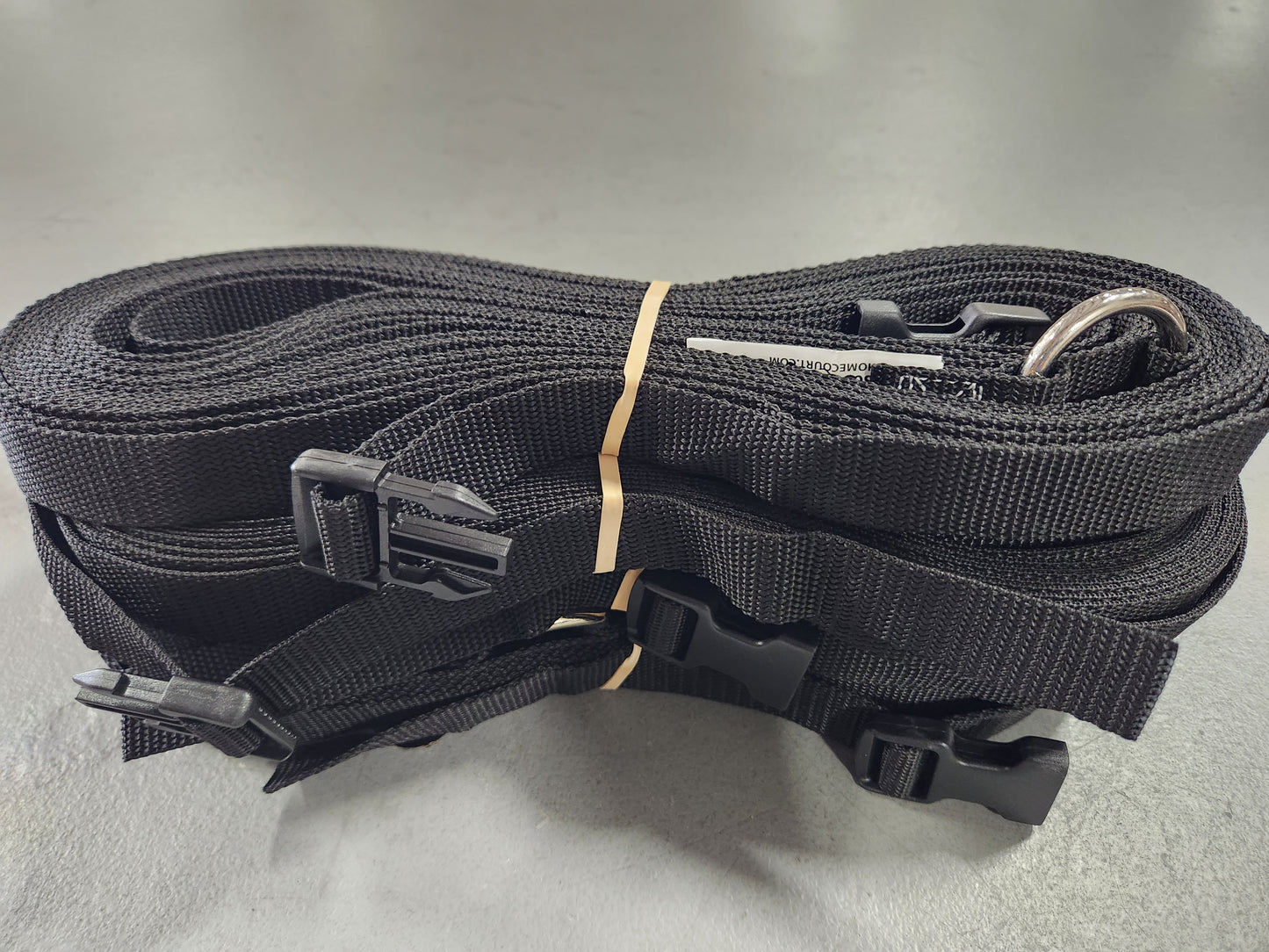 CLEARANCE ITEM #67 M817AS-Black, 1" heavyweight webbing boundary line, Adjustable, 26.3 x 52.6-ft (8-Meter).