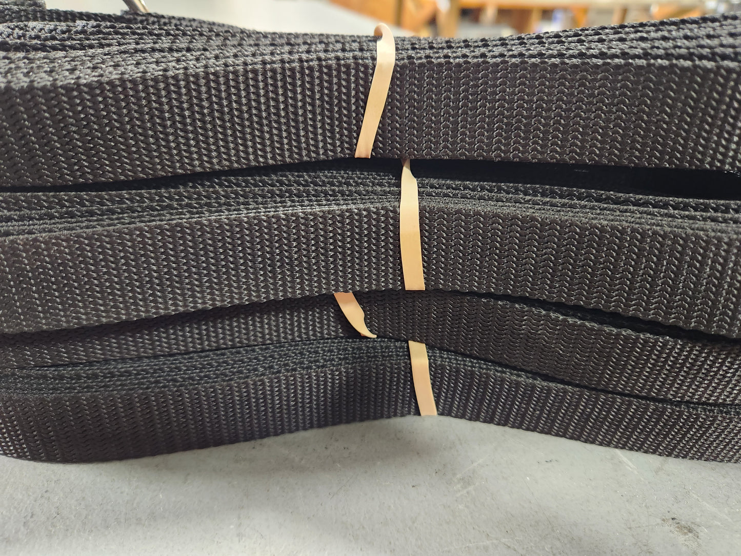 CLEARANCE ITEM #71 M817AS-Black, 1" heavyweight webbing boundary line, Adjustable, 26.3 x 52.6-ft (8-Meter).