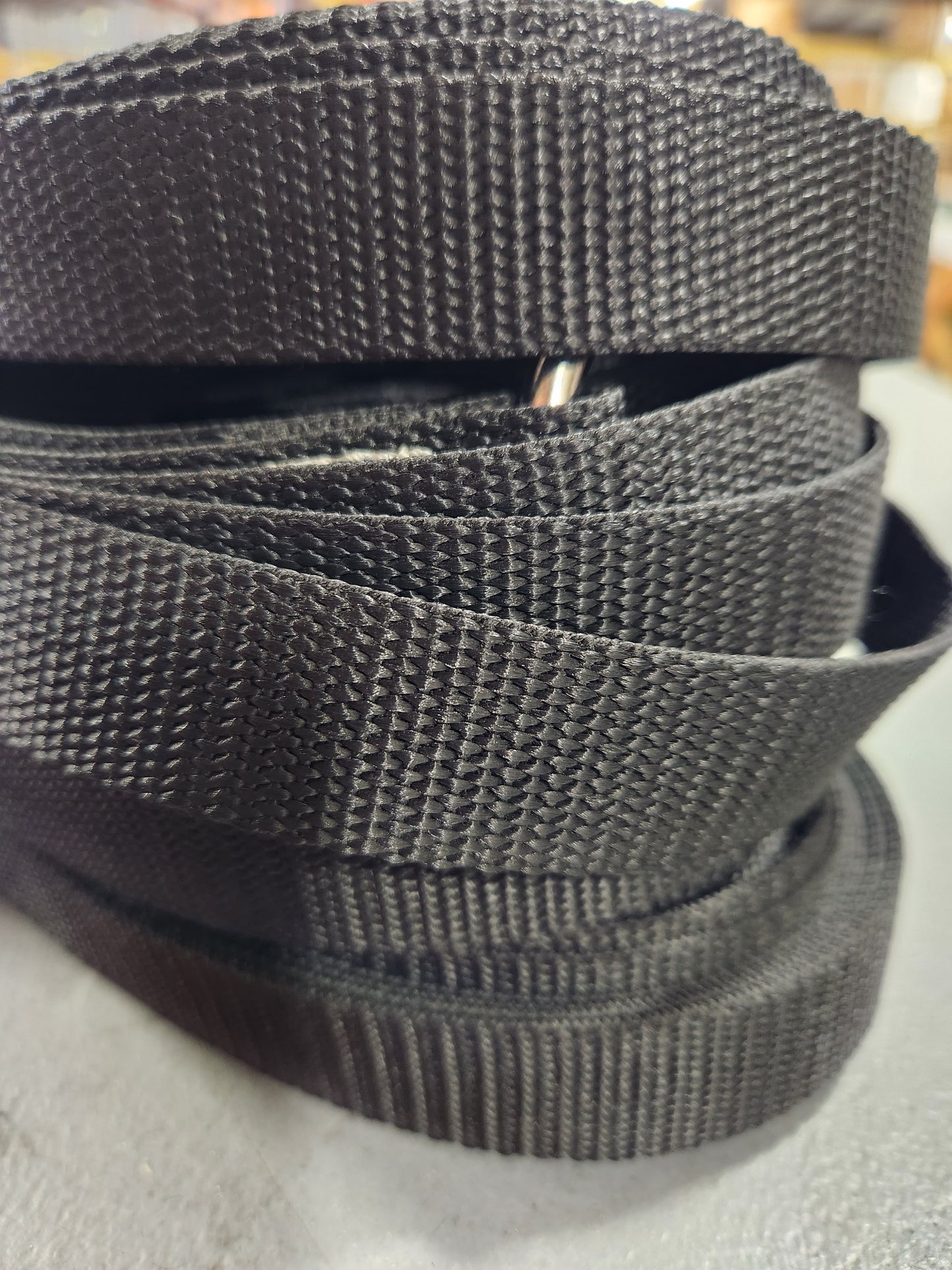 CLEARANCE ITEM #71 M817AS-Black, 1" heavyweight webbing boundary line, Adjustable, 26.3 x 52.6-ft (8-Meter).