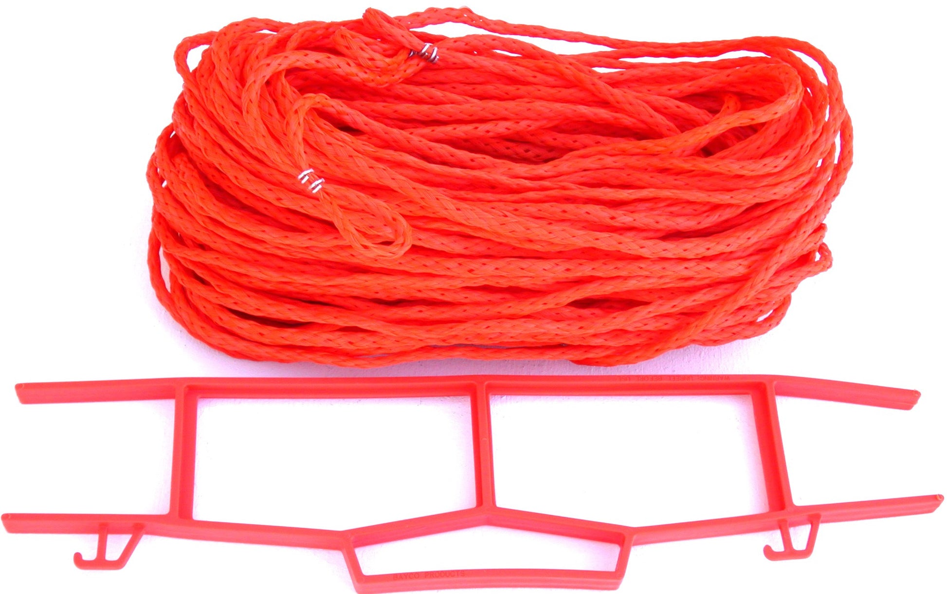 25O-orange 1/4-inch non-adjustable rope boundary + storage winder