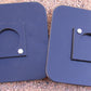 325-pair of black plastic base plates for portable sets 