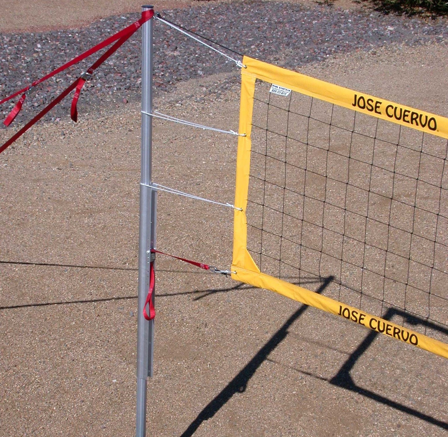202-JCCNR17-Power Net Portable Volleyball Set, poles, Jose Cuervo logo net, guy lines, web boundary, stakes & carrying bag