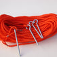 M25OG-orange 1/4-inch rope non-adjustable boundary + grass pegs