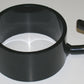 NEA3P-3.5-inch movable post eye-hook collar powder coated black