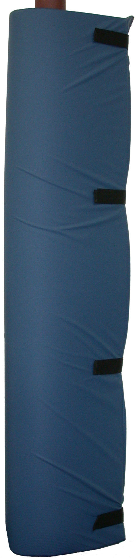 PADBU-blue vinyl cover post pad polyfoam filled