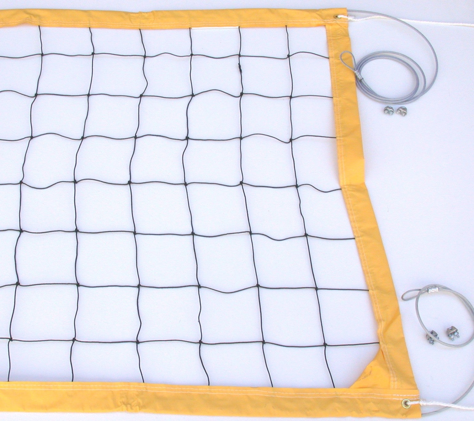 VCCY-Deluxe Volleyball Net Aircraft Cable Yellow Vinyl