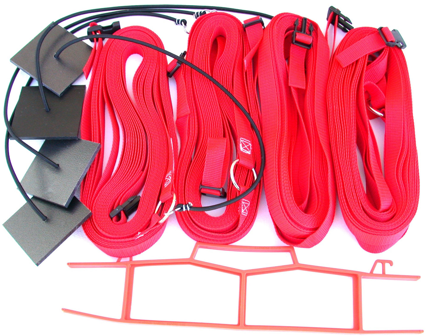 17ARB-red 1-inch adjustable web boundary, sand plates, storage winder