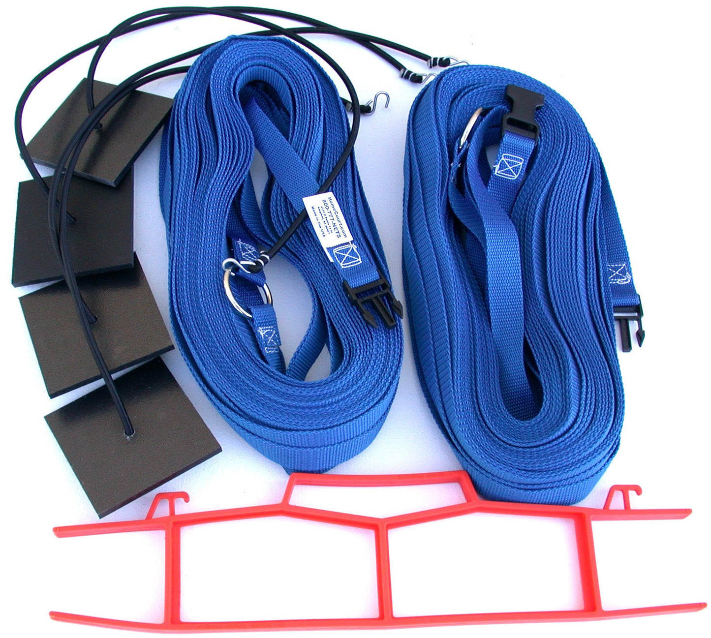 17NABUB-blue 1-inch non-adjustable web boundary, sand plates, storage winder