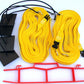 17NAYB-yellow 1-inch non-adjustable web boundary, sand plates, storage winder