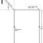 1-inch wide web, 2-section non-adjustable boundary graphic line art