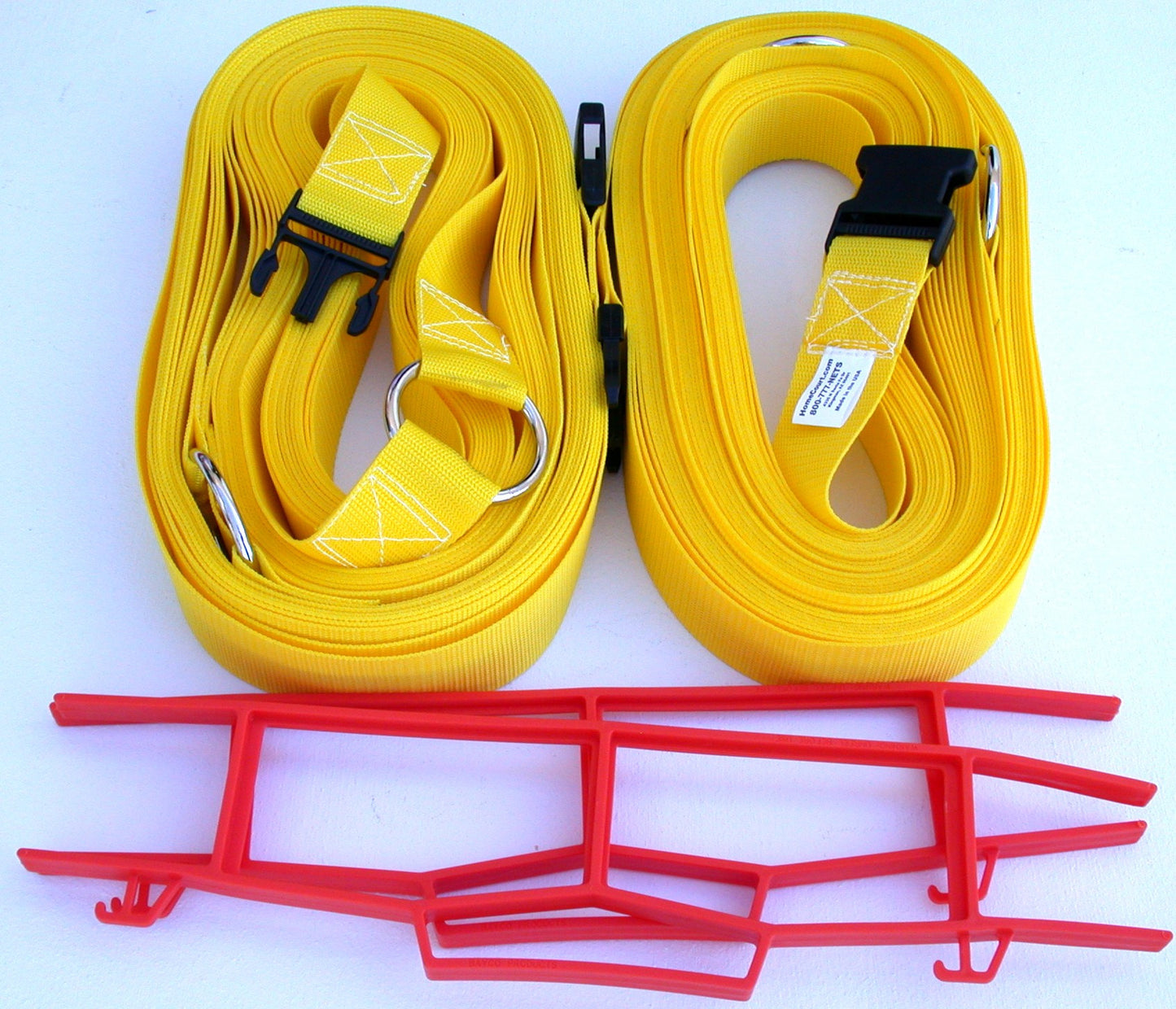 19NAY-yellow 2-inch non-adjustable web boundary + storage winders