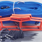 CLEARANCE ITEM #24 M819NAS-Blue 2" heavyweight webbing, short court, adjustable, sand pegs, Blue