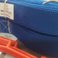 CLEARANCE ITEM #34: 19NA-S-Blue (30'x60' Volleyball Boundary Non-Adjustable 2" Webbing, Sand Pegs, Blue)