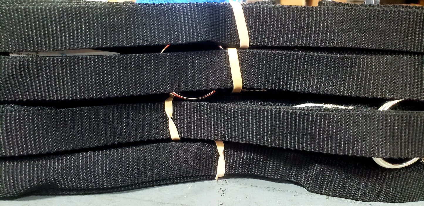 CLEARANCE ITEM #47: 17AS-Black 30'x60' Volleyball Boundary Adjustable 1" Webbing, Sand Pegs