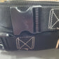 CLEARANCE ITEM#52 M819NAS-Black 2" heavyweight webbing, short court, adjustable, sand pegs, Black
