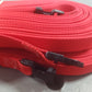 CLEARANCE ITEM #58: 17NAS-Red: 1" heavyweight webbing 30'x60', non-adjustable, Red with Sand Pegs