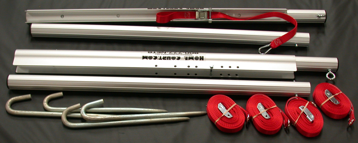 201P-3-section telescoping aluminum poles, guy lines & stake set