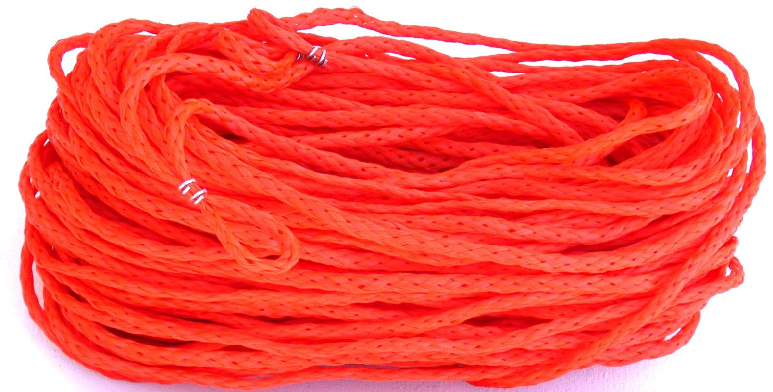 M25O-orange 1/4-inch rope non-adjustable grass boundary