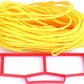25Y-yellow 1/4-inch non-adjustable rope boundary + storage winder
