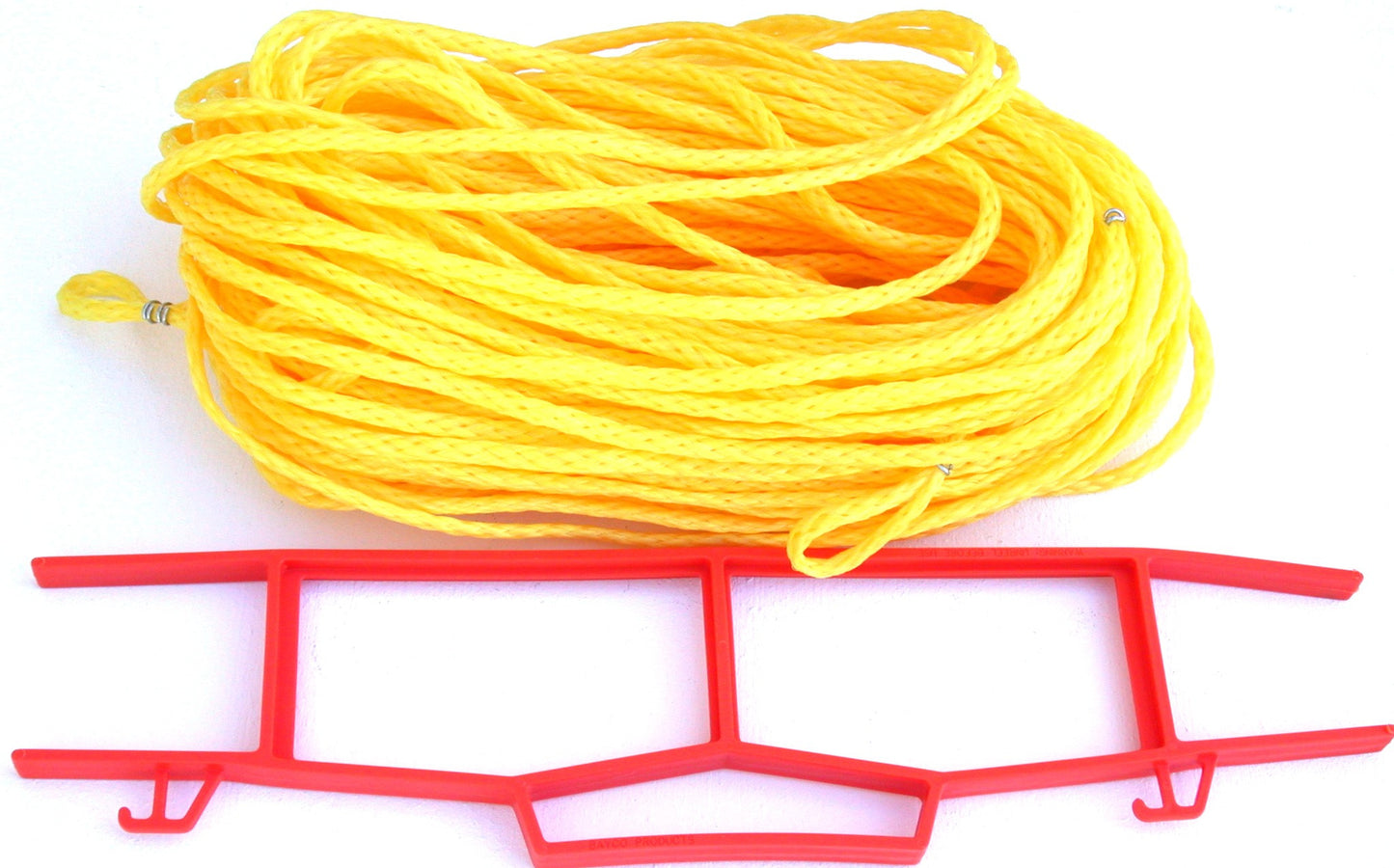 25Y-yellow 1/4-inch non-adjustable rope boundary + storage winder
