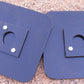 315-pair of black plastic base plates for portable sets