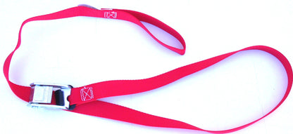 5D-red 1-inch webbing cam-buckle bottom net cable strap