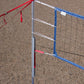 201-CNRB17-Power Net Portable Volleyball Set, poles, blue net, guy lines, web boundary, stakes & carrying bag