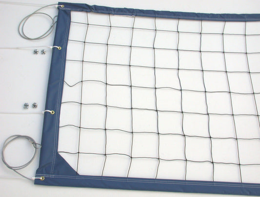 CNCB-Power Volleyball Net Aircraft Cable Blue Vinyl