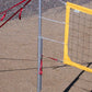 202-CNRY17-Power Net Portable Volleyball Set, poles, yellow net, guy lines, web boundary, stakes & carrying bag
