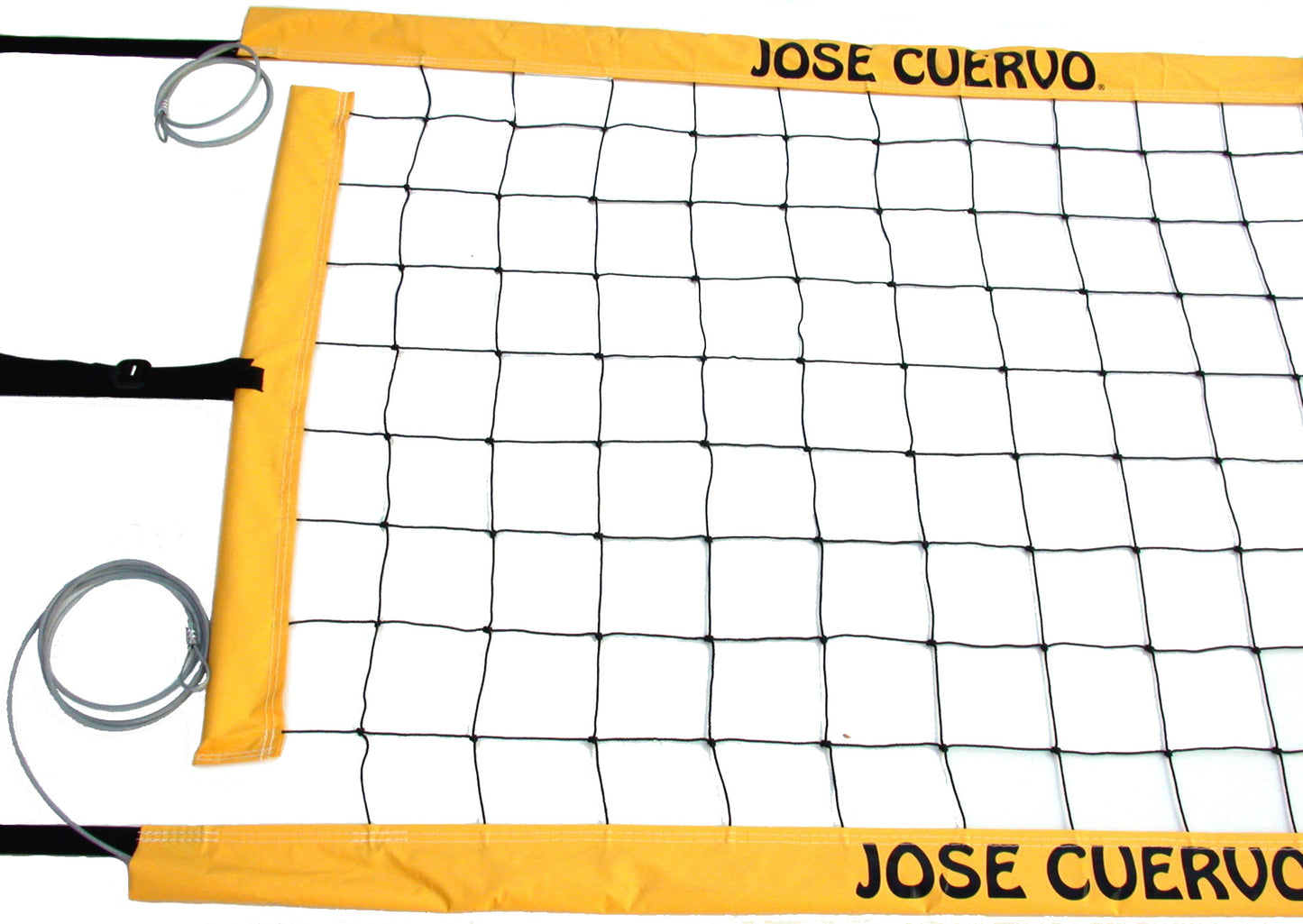 JCPNC-Jose Cuervo logo Power Volleyball Suspension Net Aircraft Cable Yellow Vinyl