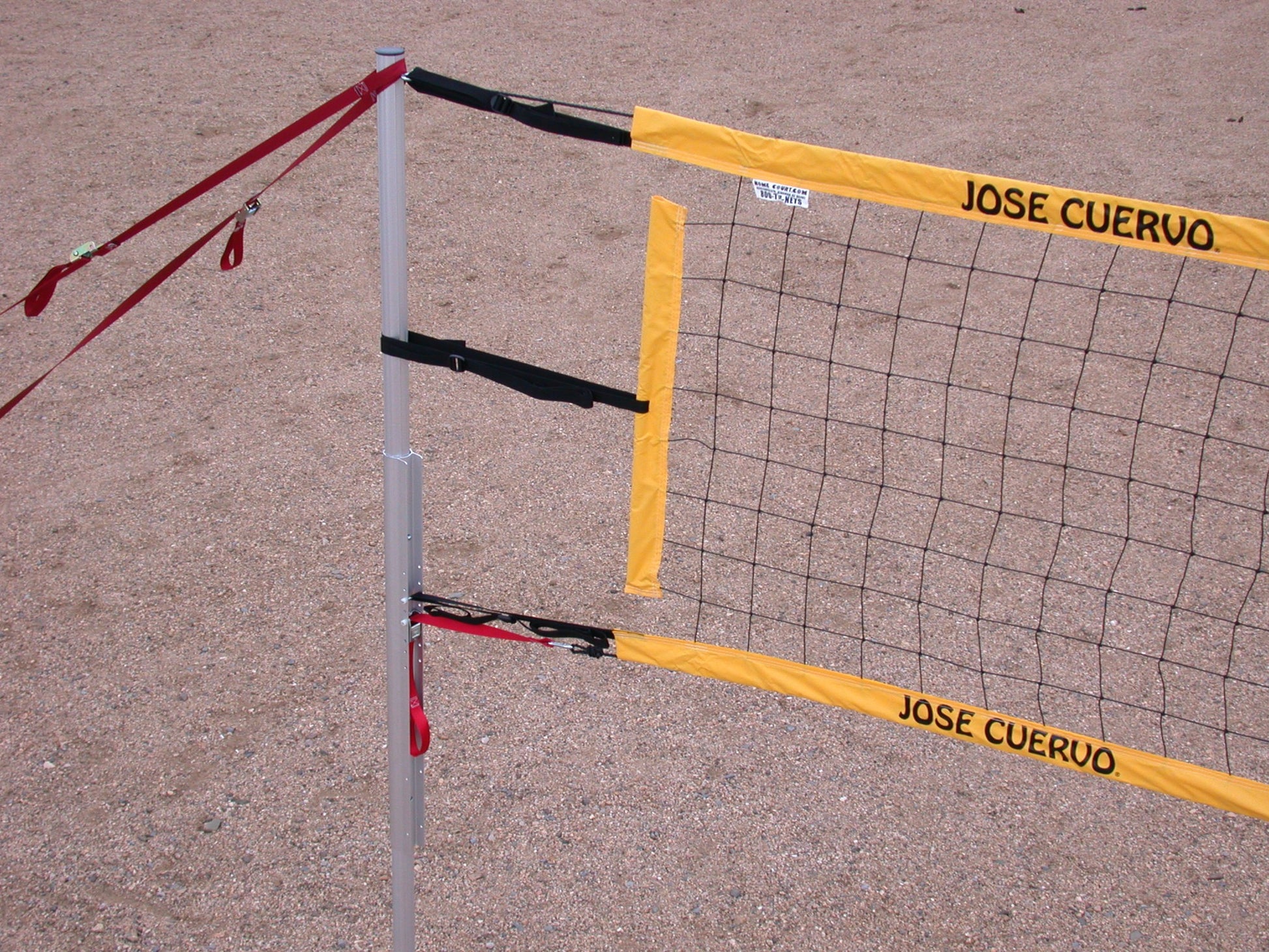 203-JCPNR17A-portable volleyball set Jose Cuervo logo net tapes