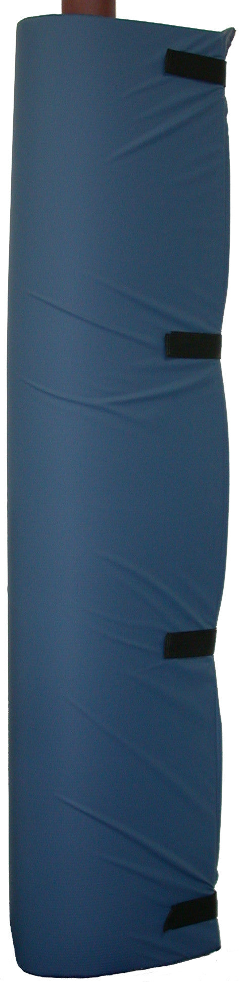 PADBU-blue vinyl cover post pad polyfoam filled