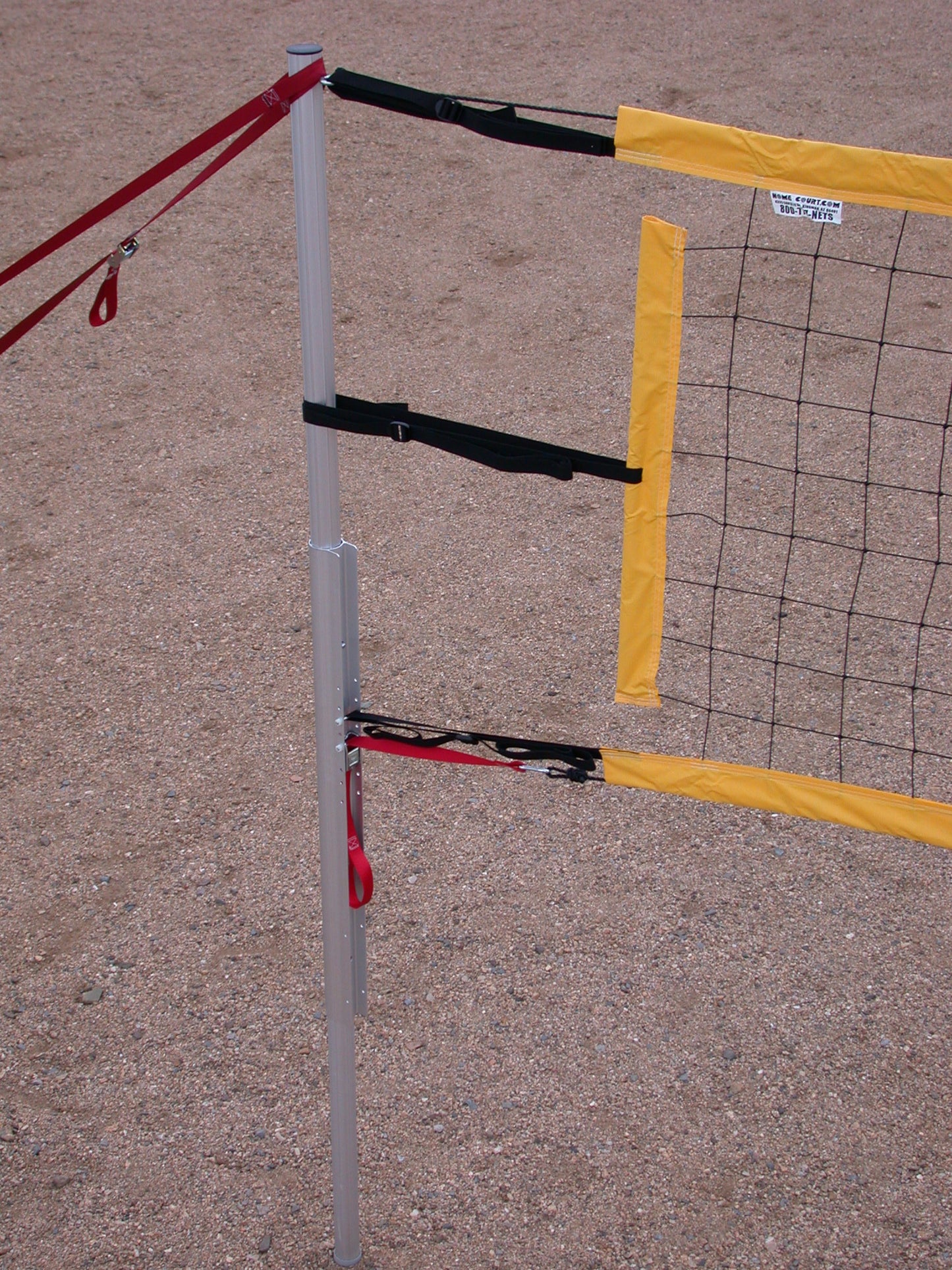 203-PNRY17A-portable volleyball set yellow net tapes