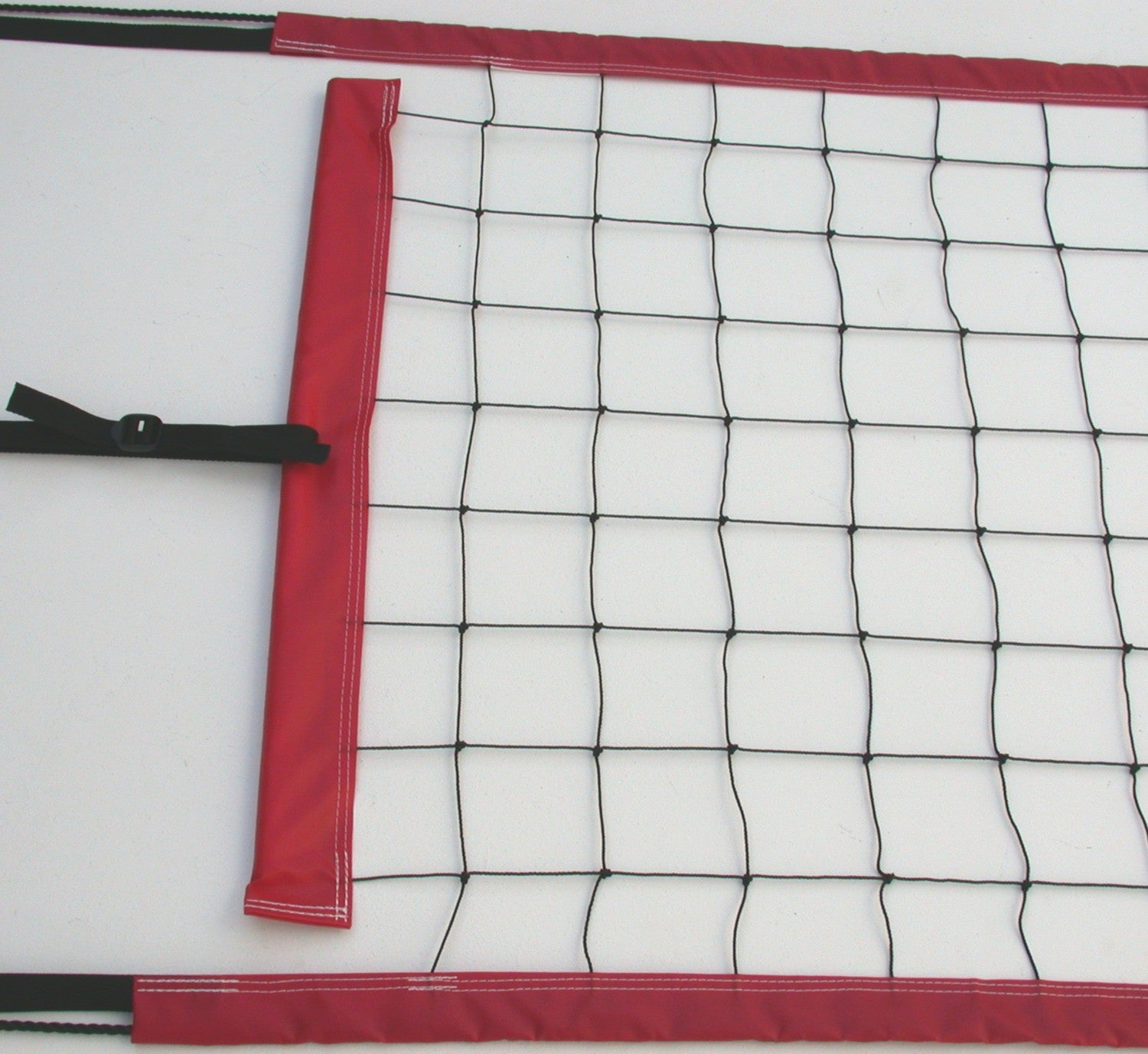 PNR-R-Power Volleyball Net Twisted Rope Red Vinyl