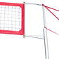 203-4R19-Home Court professional volleyball set red net 4-inch tapes