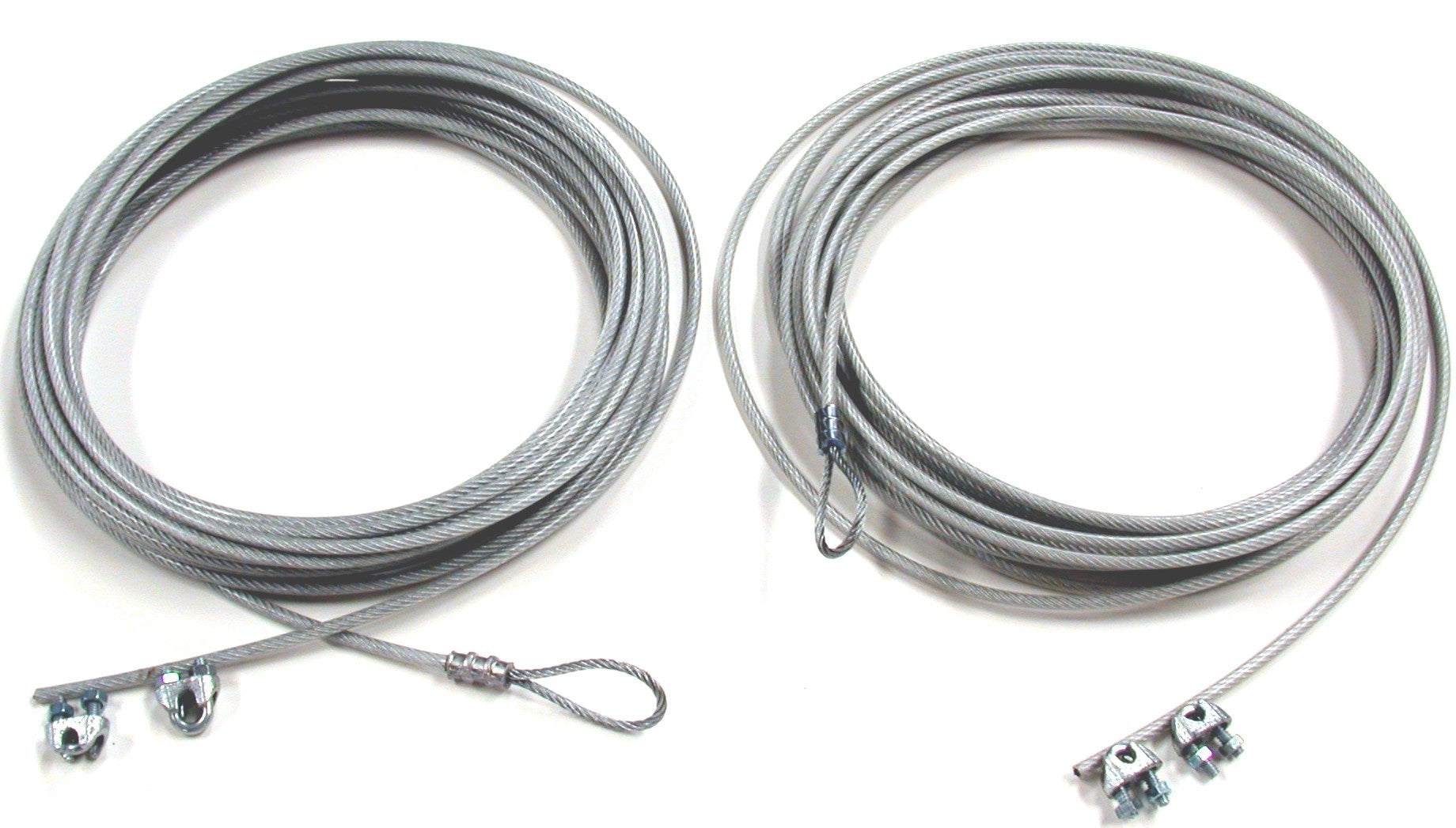 TBC4540-net cable kit, top & bottom plastic covered 1/8-inch steel aircraft cables & clamps