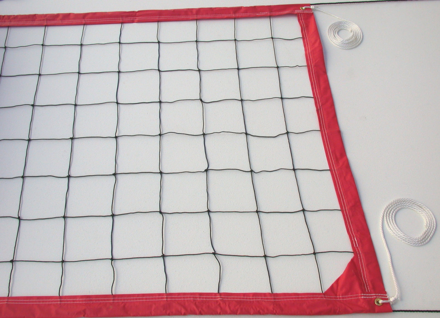 VRRR-Deluxe Volleyball Net Twisted Rope Red Vinyl